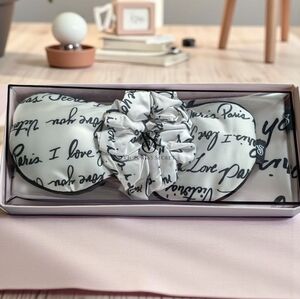 Victoria's Secret Black and White Sleep Accessory Set (New)